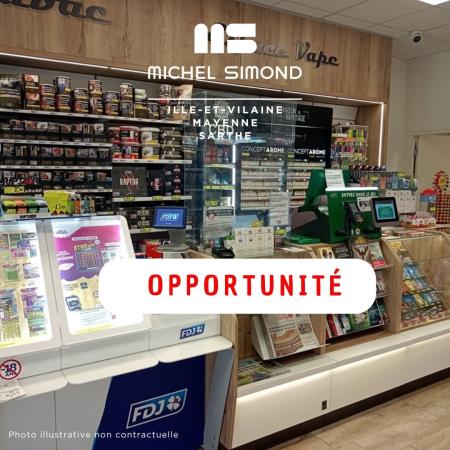 Vente Tabac, Presse, Loto en Cte d'meraude (Ille-et-Vilaine): C.A.  HT>150.000 - Michel Simond